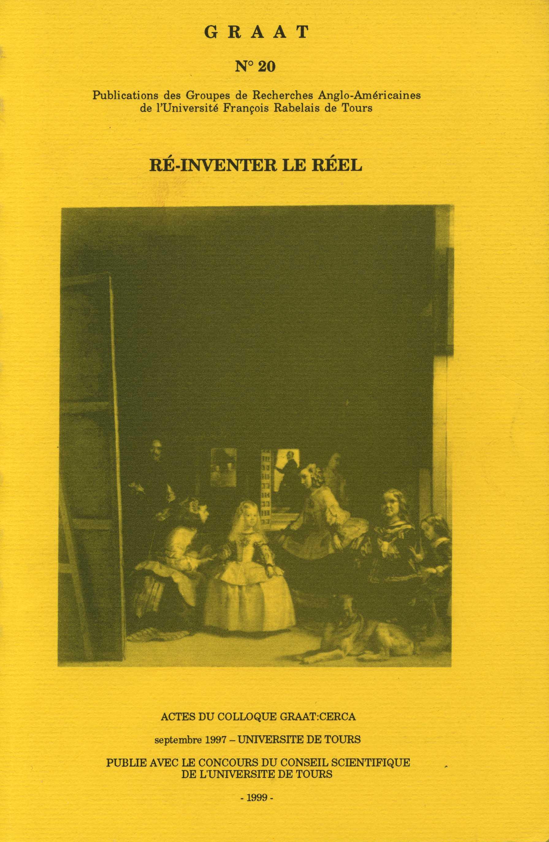 GRAAT #20 R&eacute;-inventer le r&eacute;el