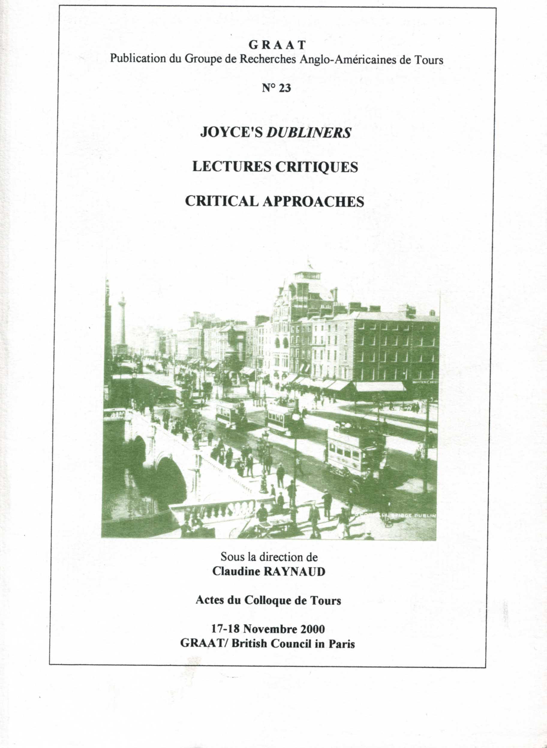 GRAAT #23 Joyce's Dubliners