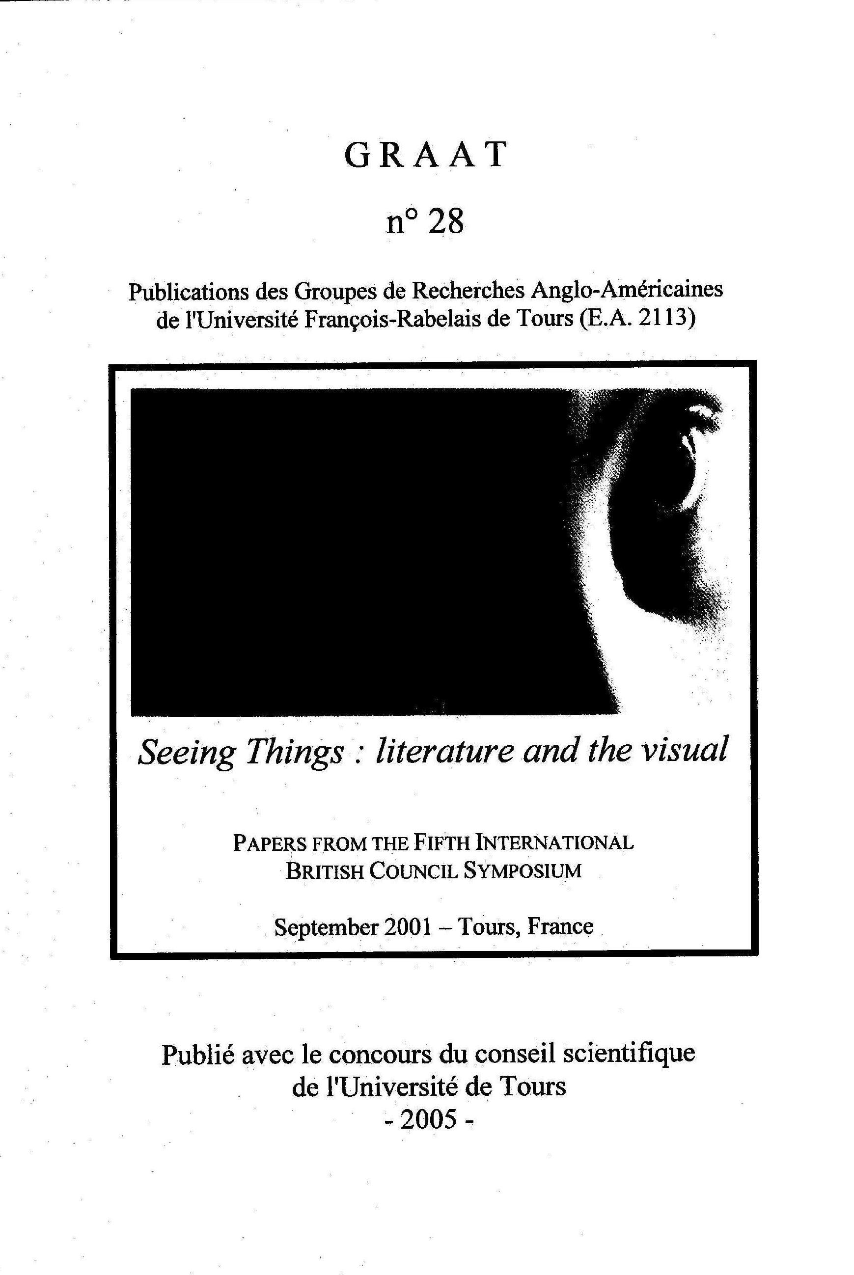 GRAAT #28: Seeing Things: literature and the visual