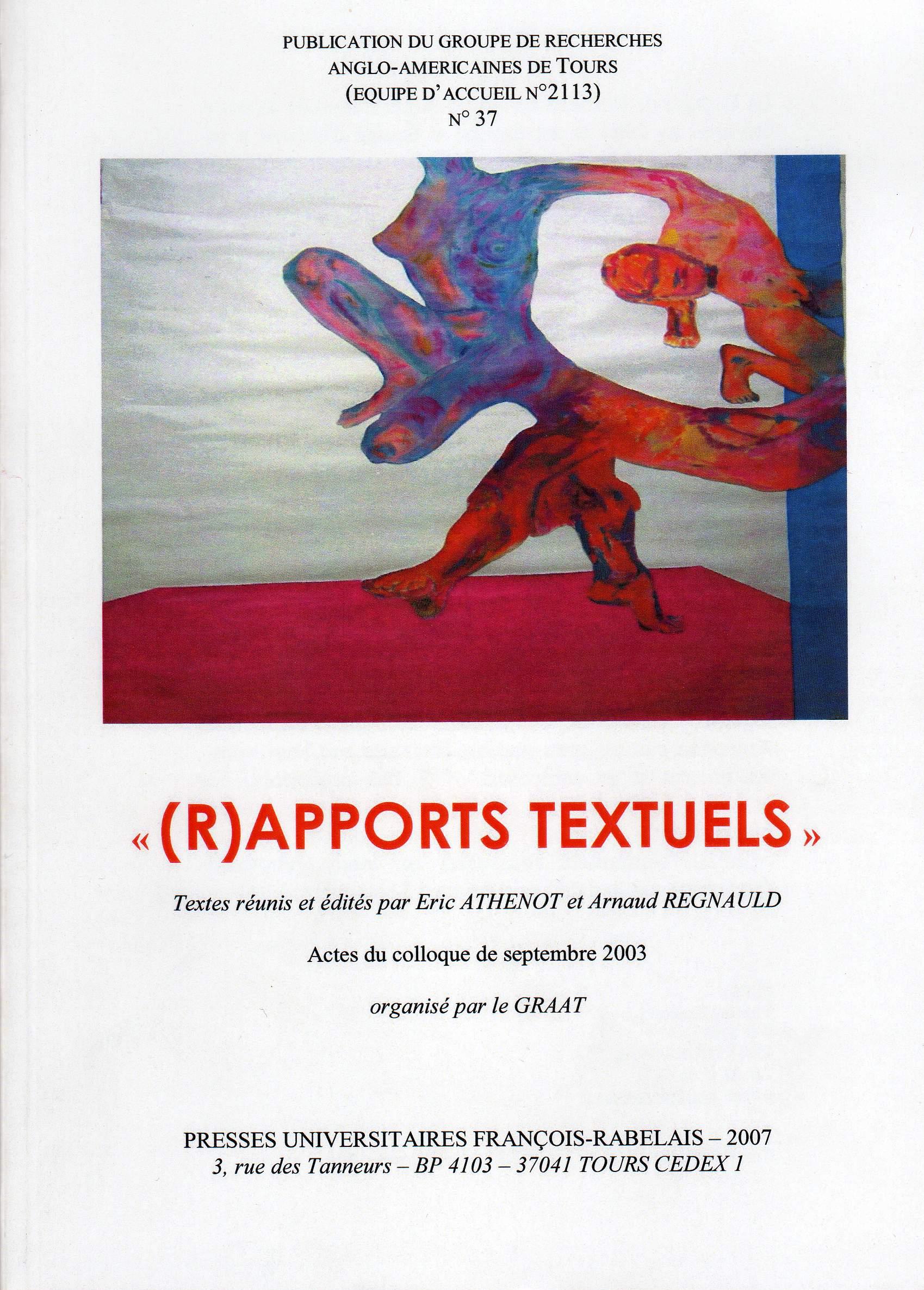 GRAAT #37: (2007) (R)apports Textuels