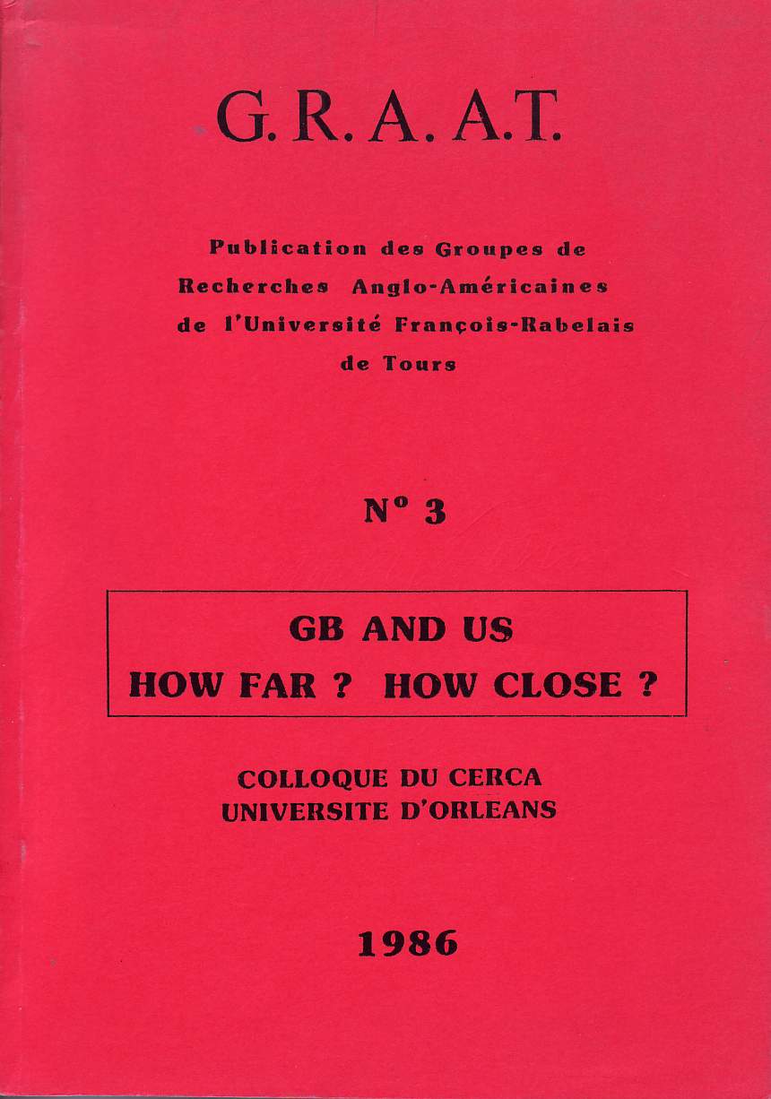 GRAAT #3 1986 UK / US: How Far? How Close? (excerpts forthcoming)